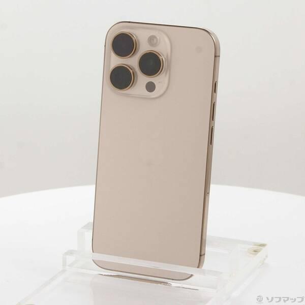 〔中古〕Apple(アップル) iPhone16 Pro 256GB デザートチタニウム MYN23J／A SIMフリー〔262-ud〕 | 