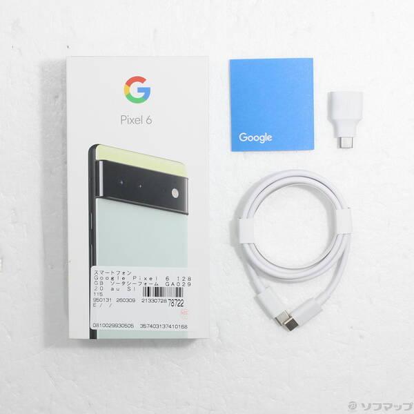 〔中古〕GOOGLE(グーグル) Google Pixel 6 128GB ソータシーフォーム GA02920 au SIMフリー〔276-ud〕 |  | 04
