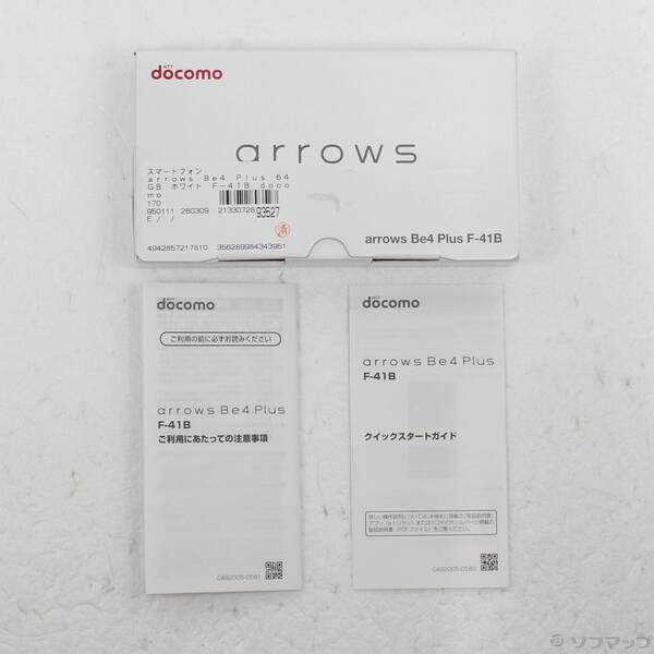 〔中古〕FUJITSU(富士通） arrows Be4 Plus 64GB ホワイト F-41B docomoロック解除SIMフリー〔349-ud〕 |  | 04
