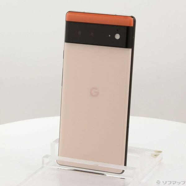 〔中古〕GOOGLE(グーグル) Google Pixel 6 128GB カインダコラル GA02910 au SIMフリー〔352-ud〕 | 