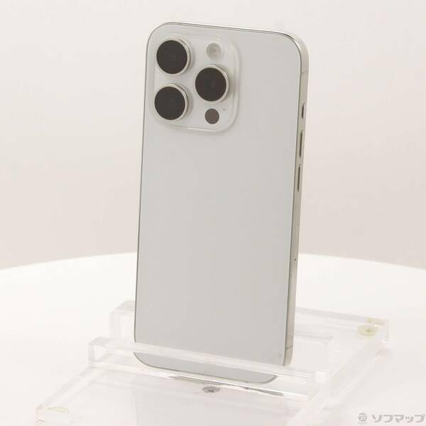 〔中古〕Apple(アップル) iPhone15 Pro 256GB ホワイトチタニウム MTUD3J／A SIMフリー〔258-ud〕 | 