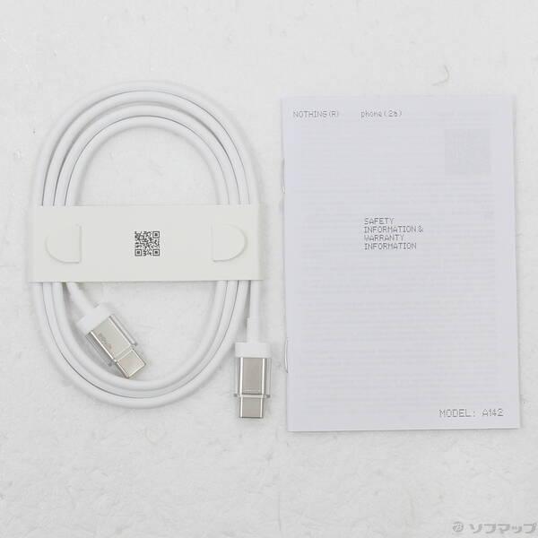 〔中古〕Nothing（ナッシング） Nothing Phone (2a) 128GB ミルク A10400066 SIMフリー〔198-ud〕 |  | 04