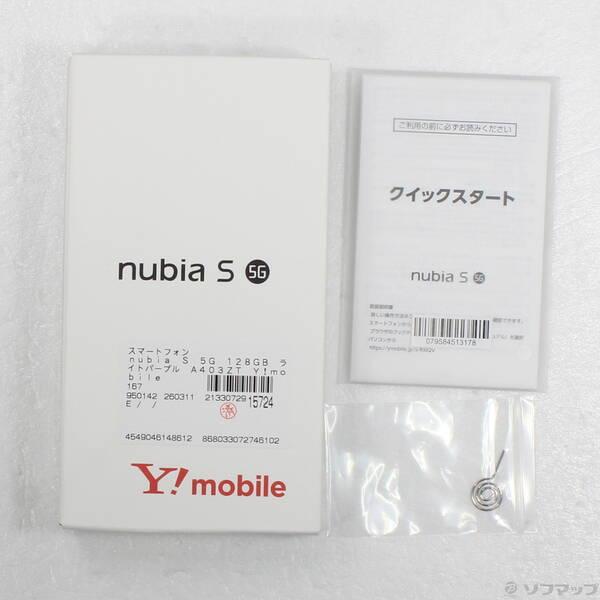 〔中古〕ZTE nubia S 5G 128GB ライトパープル A403ZT Y!mobile SIMフリー〔377-ud〕 |  | 04