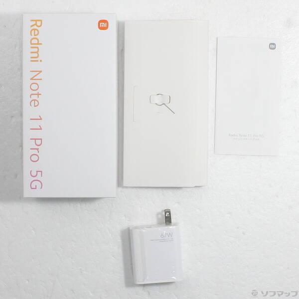 〔中古〕XIAOMI Redmi Note 11 Pro 5G 128GB グラファイトグレー REDMINOTE11PROGR SIMフリー〔262-ud〕 |  | 04