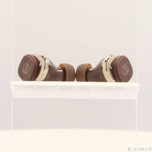 〔中古〕audio-technica(オーディオテクニカ) 〔展示品〕 ATH-SQ1TW2 BW アンバーブラウン〔377-ud〕 | 