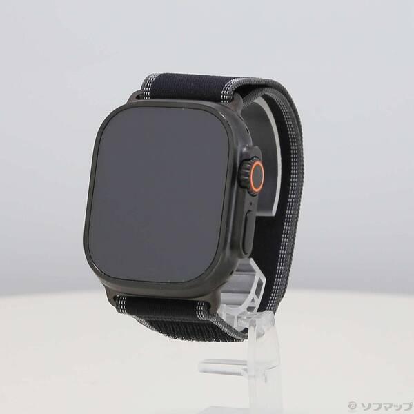 〔中古〕Apple(アップル) Apple Watch Ultra 3 GPS + Cellular 49mm ブラックチタニウムケース ブラック／チャコールトレイルループ〔258-ud〕 | 