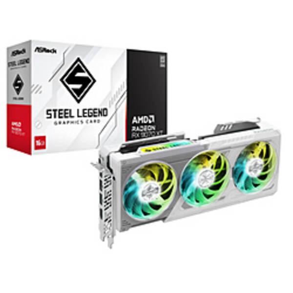 〔中古〕ASRock(アスロック) ASRock Radeon RX 9070 XT Steel Legend 16G ホワイト RX9070XT SL 16G〔377-ud〕 | 