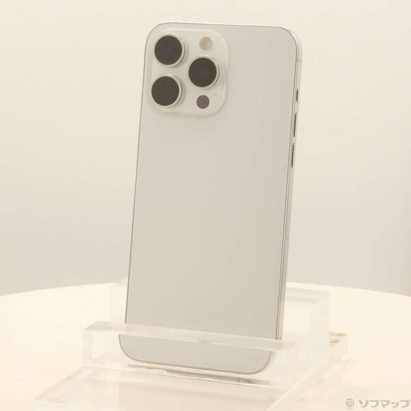 〔中古〕Apple(アップル) iPhone15 Pro Max 1TB ホワイトチタニウム MU703J／A SIMフリー〔349-ud〕 | 