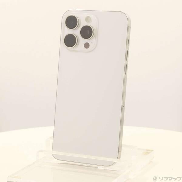 〔中古〕Apple(アップル) iPhone15 Pro Max 1TB ホワイトチタニウム MU703J／A SIMフリー〔262-ud〕 | 