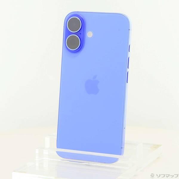 〔中古〕Apple(アップル) iPhone16 256GB ウルトラマリン MYE03J／A SIMフリー〔305-ud〕 | 