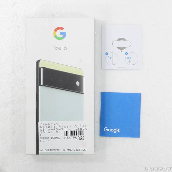 〔中古〕GOOGLE(グーグル) Google Pixel 6 128GB ソータシーフォーム GA02920 au SIMフリー〔258-ud〕 |  | 04