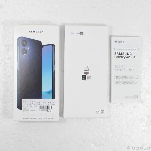〔中古〕SAMSUNG(サムスン) Galaxy A25 5G 64GB ブラック SC-53F docomo SIMフリー〔377-ud〕 |  | 04