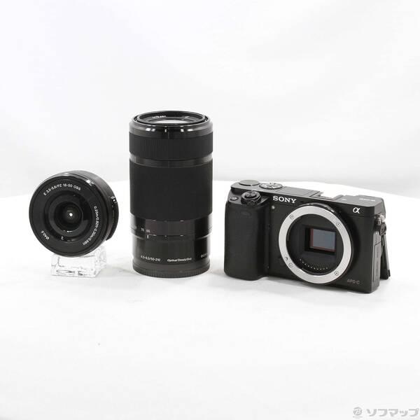 〔中古〕SONY(ソニー) α6000 ILCE-6000Y ブラック ダブルズームレンズキット〔258-ud〕 | 