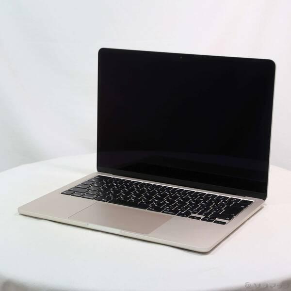〔中古〕Apple(アップル) MacBook Air 13.6-inch Mid-2022 MLY23J／A Apple M2 8コアCPU_10コアGPU 8GB SSD512GB スターライト 〔26.3 Tahoe〕〔377-ud〕 | 