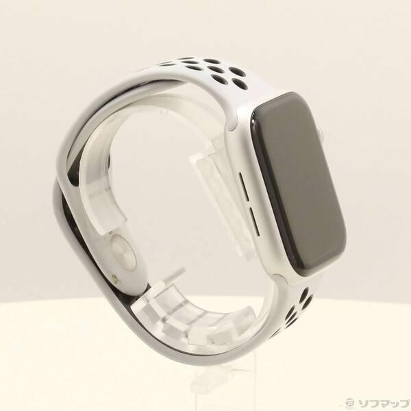 〔中古〕Apple(アップル) Apple Watch Series 5 Nike GPS 44mm シルバーアルミニウムケース ピュアプラチナム／ブラックNikeスポーツバンド〔377-ud〕 |  | 03