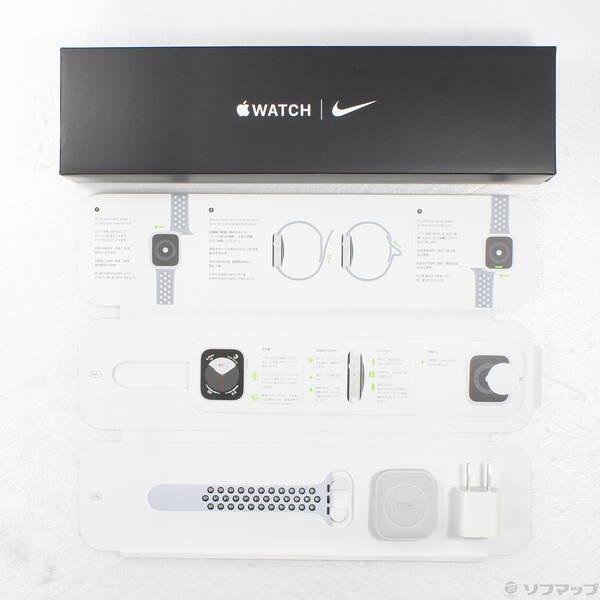 〔中古〕Apple(アップル) Apple Watch Series 5 Nike GPS 44mm シルバーアルミニウムケース ピュアプラチナム／ブラックNikeスポーツバンド〔377-ud〕 |  | 04