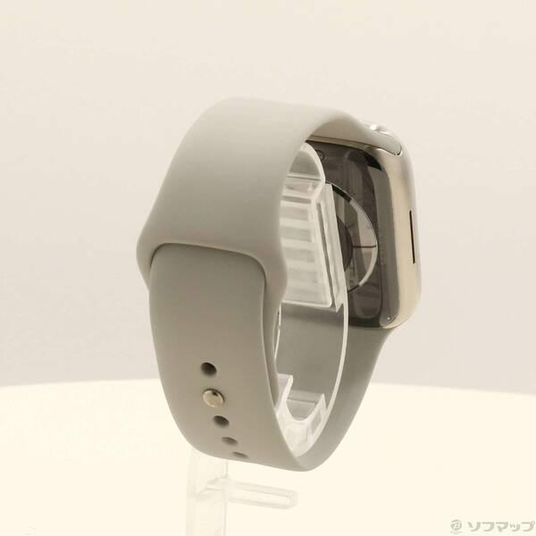 〔中古〕Apple(アップル) Apple Watch Series 7 GPS + Cellular 45mm チタニウムケース ライトグレイスポーツバンド〔276-ud〕 |  | 02