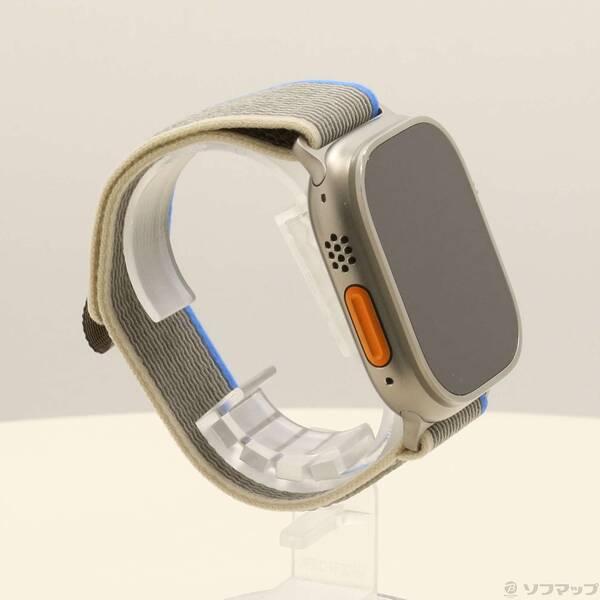 〔中古〕Apple(アップル) Apple Watch Ultra GPS + Cellular 49mm チタニウムケース ブルー／グレイトレイルループ〔196-ud〕 |  | 03