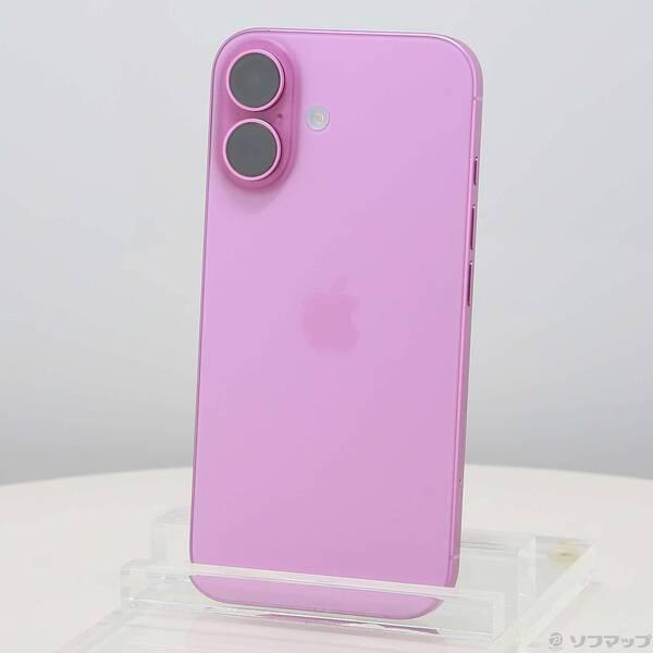 〔中古〕Apple(アップル) iPhone16 128GB ピンク MYDT3J／A SIMフリー〔258-ud〕 | 