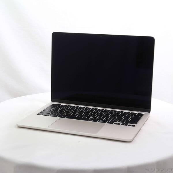 〔中古〕Apple(アップル) MacBook Air 13.6-inch Late-2024 MC8J4J／A Apple M3 8コアCPU_10コアGPU 16GB SSD256GB スターライト 〔macOS v26.3.2〕〔297-ud〕 | 