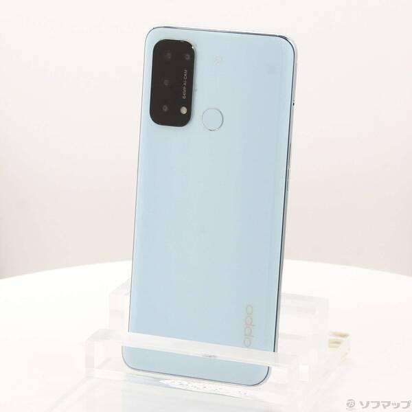 〔中古〕OPPO(オッポ) Reno5 A 128GB アイスブルー A103OP Y!mobile SIMフリー〔377-ud〕 | 
