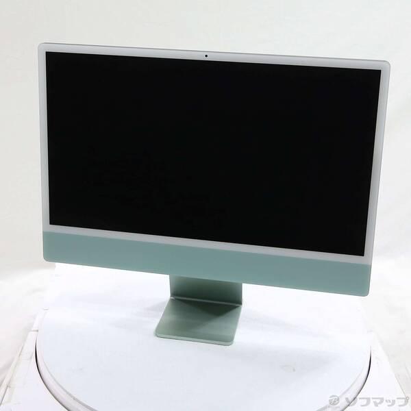 〔中古〕Apple(アップル) iMac 24-inch Mid-2021 MJV83J／A Apple M1 8コアCPU_7コアGPU 8GB SSD256GB グリーン 〔26.3 Tahoe〕〔377-ud〕 | 