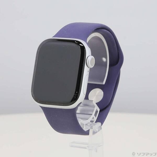 〔中古〕Apple(アップル) Apple Watch Series 11 GPS 42mm シルバーアルミニウムケース パープルフォグスポーツバンド〔377-ud〕 | 