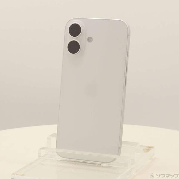〔中古〕Apple(アップル) iPhone16 128GB ホワイト MYDR3J／A SIMフリー〔258-ud〕 | 