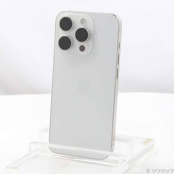 〔中古〕Apple(アップル) iPhone15 Pro 256GB ホワイトチタニウム MTUD3J／A SIMフリー〔269-ud〕 | 