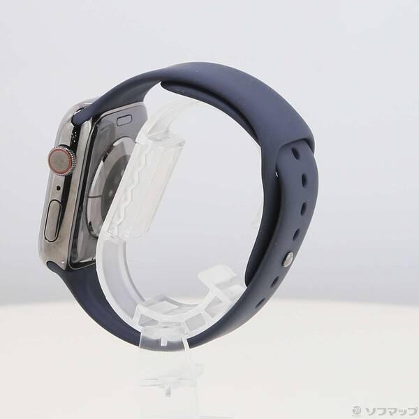 〔中古〕Apple(アップル) Apple Watch Series 7 GPS + Cellular 45mm グラファイトステンレススチールケース ミッドナイトスポーツバンド〔276-ud〕 |  | 01
