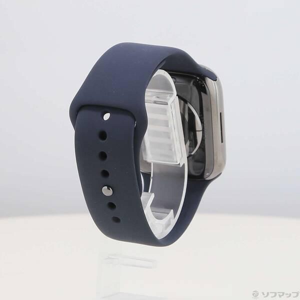 〔中古〕Apple(アップル) Apple Watch Series 7 GPS + Cellular 45mm グラファイトステンレススチールケース ミッドナイトスポーツバンド〔276-ud〕 |  | 02