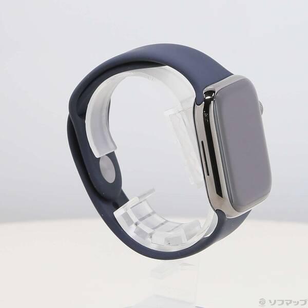 〔中古〕Apple(アップル) Apple Watch Series 7 GPS + Cellular 45mm グラファイトステンレススチールケース ミッドナイトスポーツバンド〔276-ud〕 |  | 03