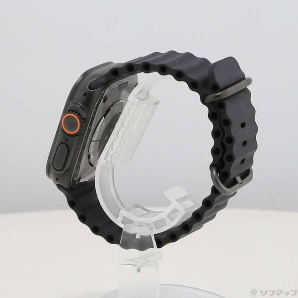 〔中古〕Apple(アップル) Apple Watch Ultra 3 GPS + Cellular 49mm ブラックチタニウムケース ブラックオーシャンバンド〔377-ud〕 |  | 01