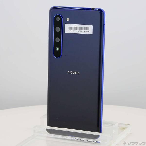 〔中古〕SHARP(シャープ) AQUOS R5G 256GB アースブルー 908SH SoftBank〔349-ud〕 | 