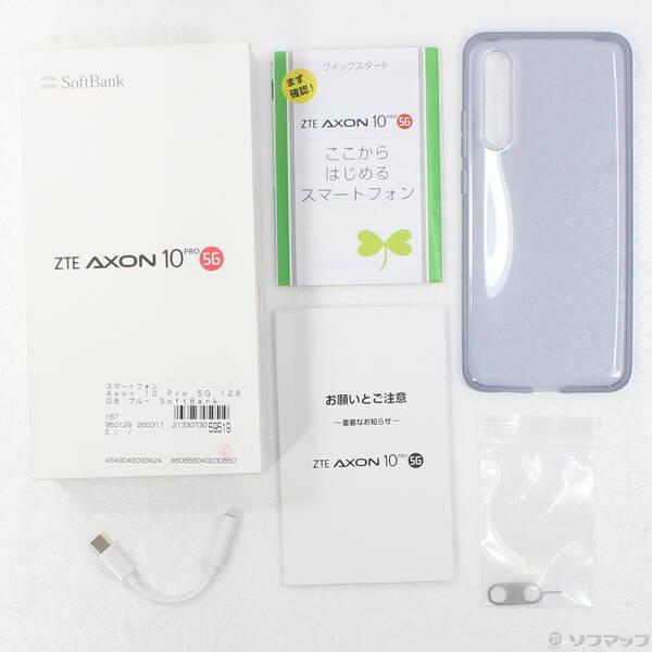 〔中古〕ZTE Axon 10 Pro 5G 128GB ブルー SoftBank〔295-ud〕 |  | 04