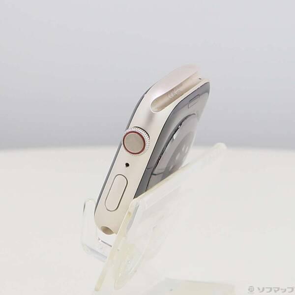 〔中古〕Apple(アップル) Apple Watch Series 8 GPS + Cellular 45mm スターライトアルミニウムケース バンド無し〔377-ud〕 |  | 01