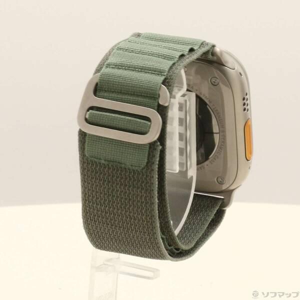 〔中古〕Apple(アップル) Apple Watch Ultra GPS + Cellular 49mm チタニウムケース グリーンアルパインループ〔258-ud〕 |  | 02