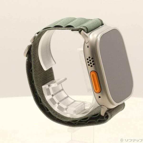 〔中古〕Apple(アップル) Apple Watch Ultra GPS + Cellular 49mm チタニウムケース グリーンアルパインループ〔258-ud〕 |  | 03
