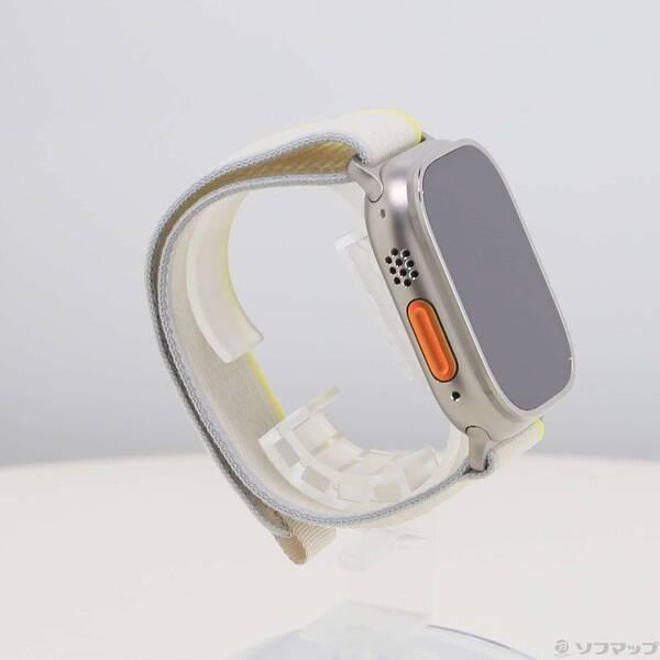 〔中古〕Apple(アップル) Apple Watch Ultra GPS + Cellular 49mm チタニウムケース イエロー／ベージュトレイルループ〔262-ud〕 |  | 03
