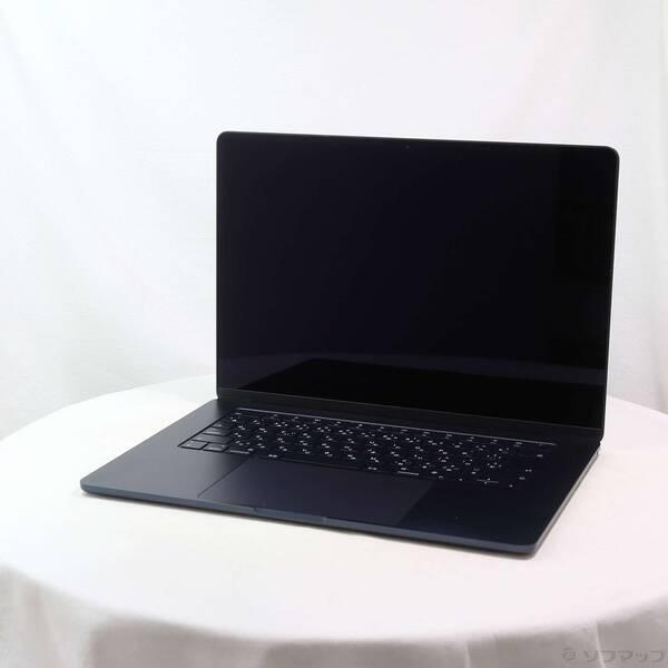 〔中古〕Apple(アップル) MacBook Air 15.3-inch Early-2024 MRYU3J／A Apple M3 8コアCPU_10コアGPU 16GB SSD256GB ミッドナイト 〔26.3 Tahoe〕〔198-ud〕 | 
