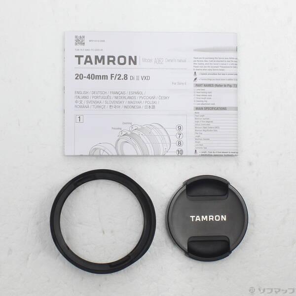〔中古〕TAMRON(タムロン) 20-40mm F／2.8 Di III VXD ソニーEマウント用 Model A062〔297-ud〕 |  | 04