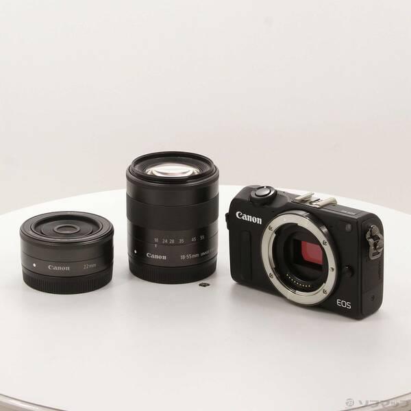 〔中古〕Canon(キヤノン) EOS M2 ダブルレンズキット ブラック (1800万画素／SDXC)〔198-ud〕 | 
