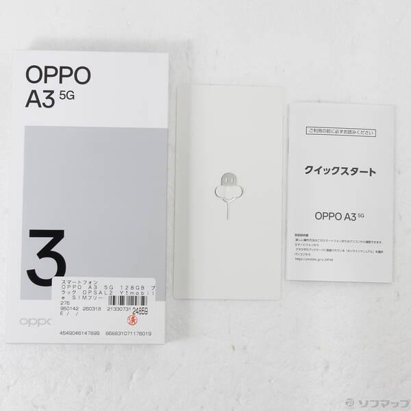 〔中古〕ワイモバイル OPPO A3 5G 128GB ブラック OPSAL2 Y!mobile SIMフリー〔276-ud〕 |  | 04