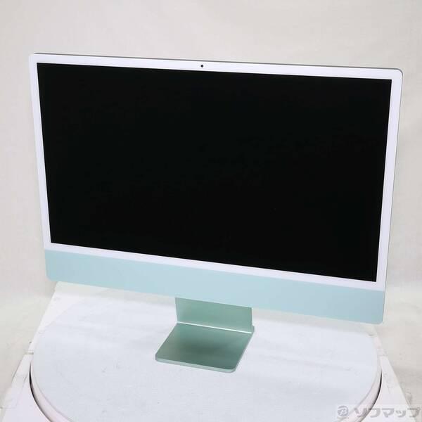 〔中古〕Apple(アップル) iMac 24-inch Mid-2021 MGPJ3J／A Apple M1 8コアCPU_8コアGPU 16GB SSD1TB グリーン 〔26.3 Tahoe〕〔258-ud〕 | 