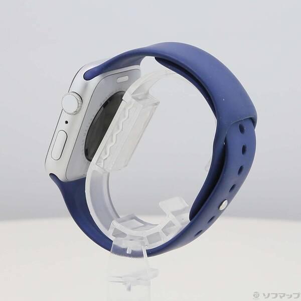 〔中古〕Apple(アップル) Apple Watch SE 第2世代 GPS 44mm シルバーアルミニウムケース デニムスポーツバンド〔258-ud〕 |  | 01