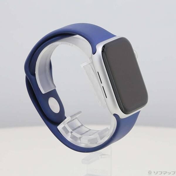 〔中古〕Apple(アップル) Apple Watch SE 第2世代 GPS 44mm シルバーアルミニウムケース デニムスポーツバンド〔258-ud〕 |  | 03