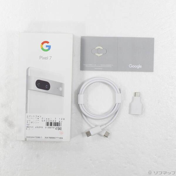 〔中古〕GOOGLE(グーグル) Google Pixel 7 128GB スノー GA03933 au SIMフリー〔262-ud〕 |  | 04