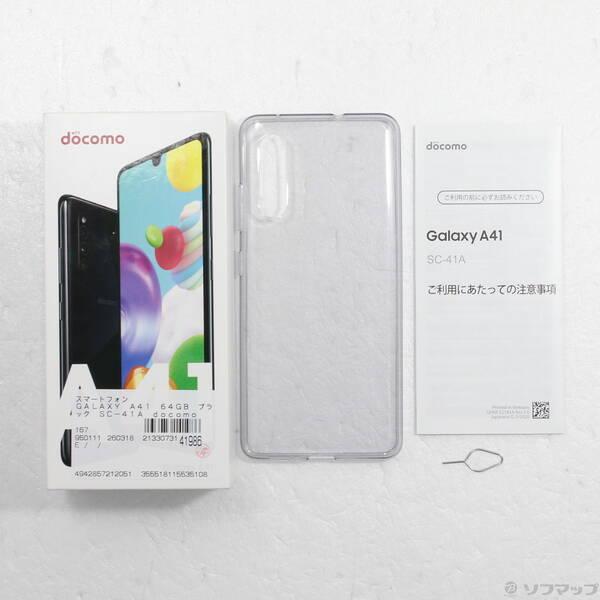 〔中古〕SAMSUNG(サムスン) GALAXY A41 64GB ブラック SC-41A docomoロック解除SIMフリー〔258-ud〕 |  | 04