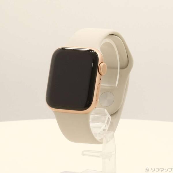 〔中古〕Apple(アップル) Apple Watch SE 第1世代 GPS 40mm ゴールドアルミニウムケース スターライトスポーツバンド〔258-ud〕 | 