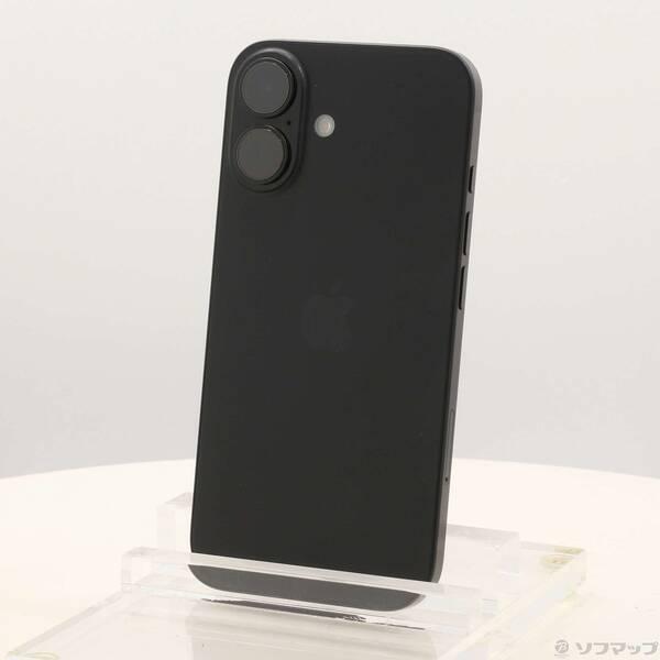 〔中古〕Apple(アップル) iPhone16 128GB ブラック MYDQ3J／A SIMフリー〔377-ud〕 | 